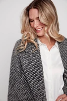 Two tone boucle jacket