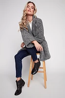 Two tone boucle jacket