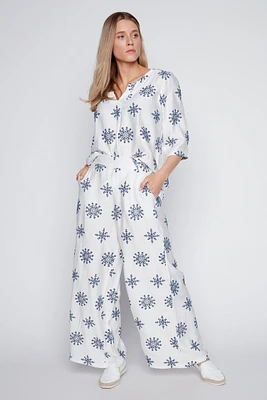 Le pantalon palazzo imprimé