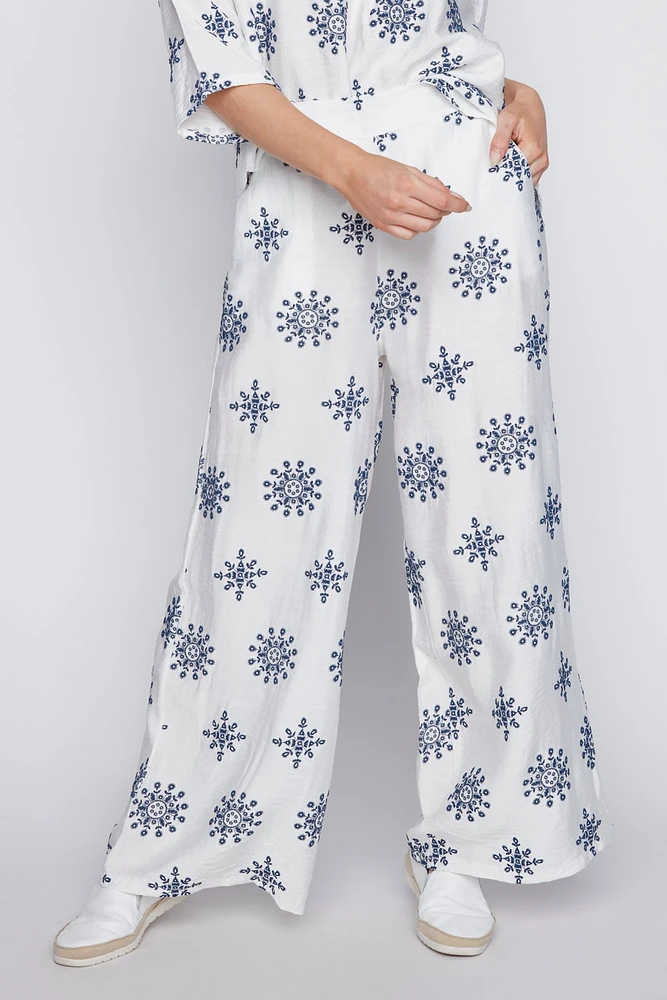 Le pantalon palazzo imprimé