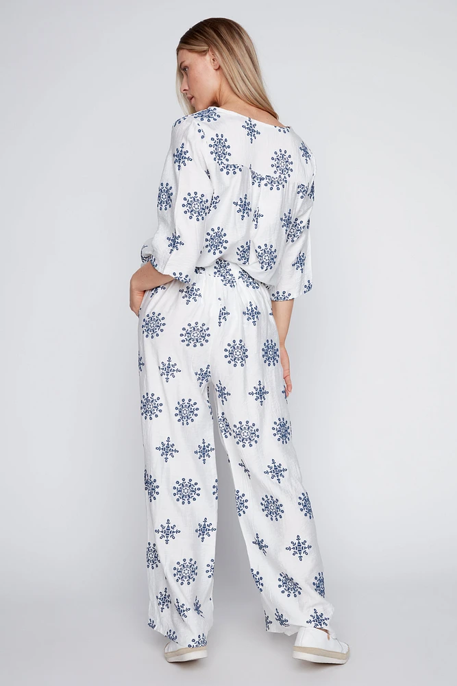 Le pantalon palazzo imprimé
