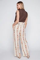 Le pantalon palazzo en lin imprimé