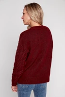 Le pull uni à manches en crochet