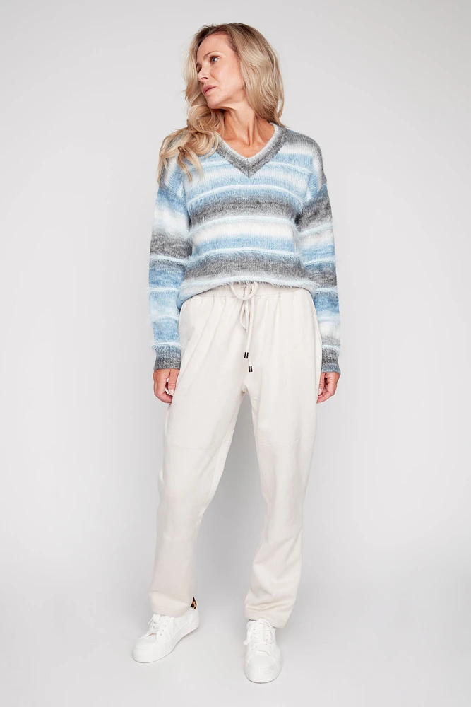 Ombre stripe design sweater