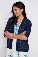 Le cardigan à motifs losanges