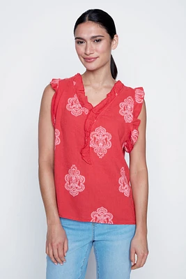 La blouse à volants