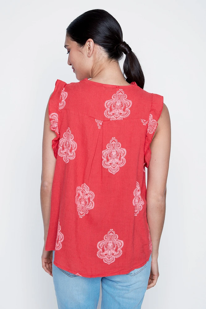 La blouse à volants