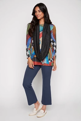 Abstract hearts tunic