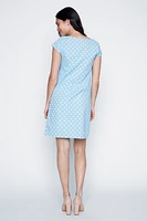 La robe en coton imprimé pois