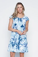 La robe en coton à imprimé cercles abstraits
