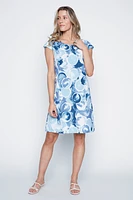 La robe en coton à imprimé cercles abstraits