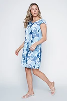 La robe en coton à imprimé cercles abstraits