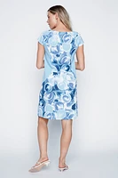 La robe en coton à imprimé cercles abstraits