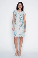 La robe en coton à imprimé tropical