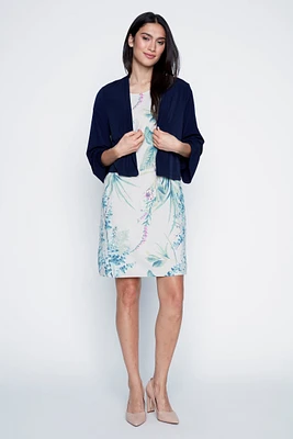Le cardigan uni à manches cloche