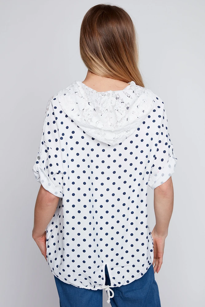 La blouse à imprimé pois