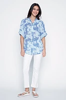 La blouse en coton à imprimé floral