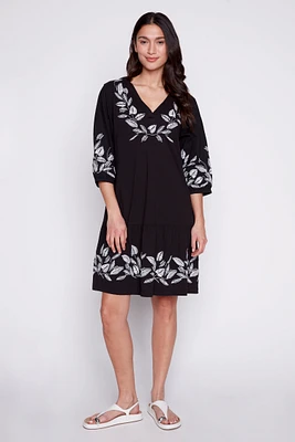 Organic cotton embroidery dress