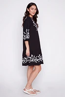 Organic cotton embroidery dress