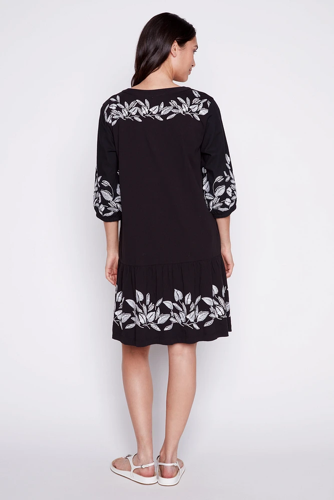 Organic cotton embroidery dress