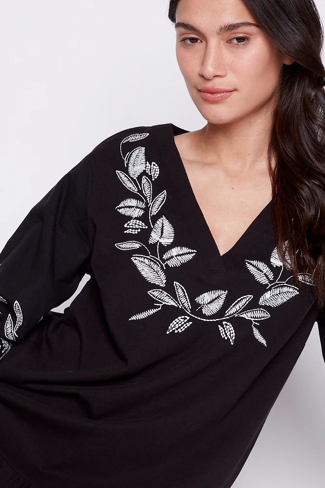 Organic cotton embroidery dress