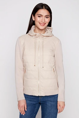 Quilted hood jacket