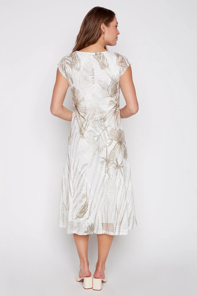 Floral burnout dress