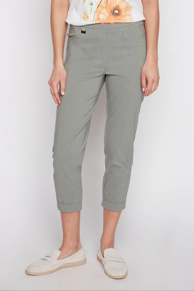 Turn cuff capri