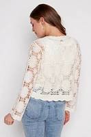 Cotton crochet cardigan