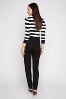 Straight leg knit pant