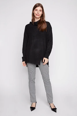 Asymmetrical hem front sweater