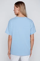 Le t-shirt fleurs au crochet
