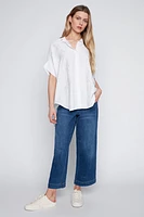 La blouse à détails strass