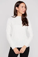 Floral embossed top