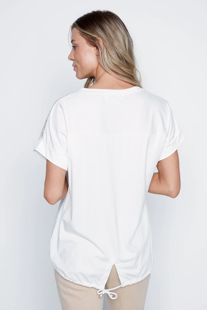 Foil border print top