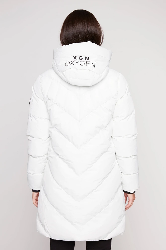 Horizontal quilt fooler jacket