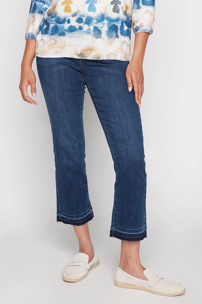 Sophia microflare crop jean