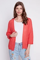 Le cardigan en maille unie