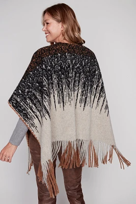 Boiled wool poncho