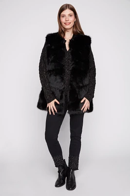 Faux fur vest