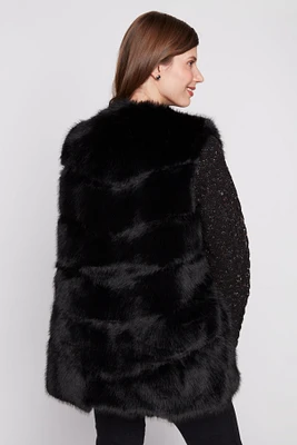 Faux fur vest