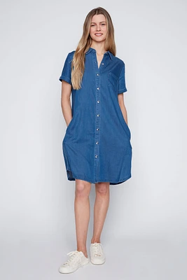 Tencel shirt dress