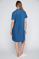 Tencel shirt dress