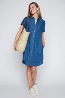Tencel shirt dress