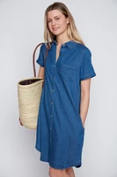 Tencel shirt dress
