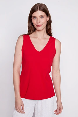 La camisole en coton uni
