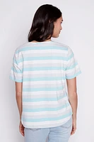 Short sleeve stripe t-shirt