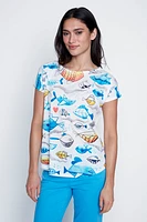 Le t-shirt poisson coloré