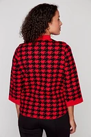 Houndstooth cardigan