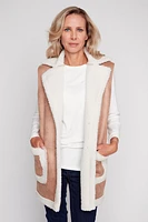 Long sherpa vest